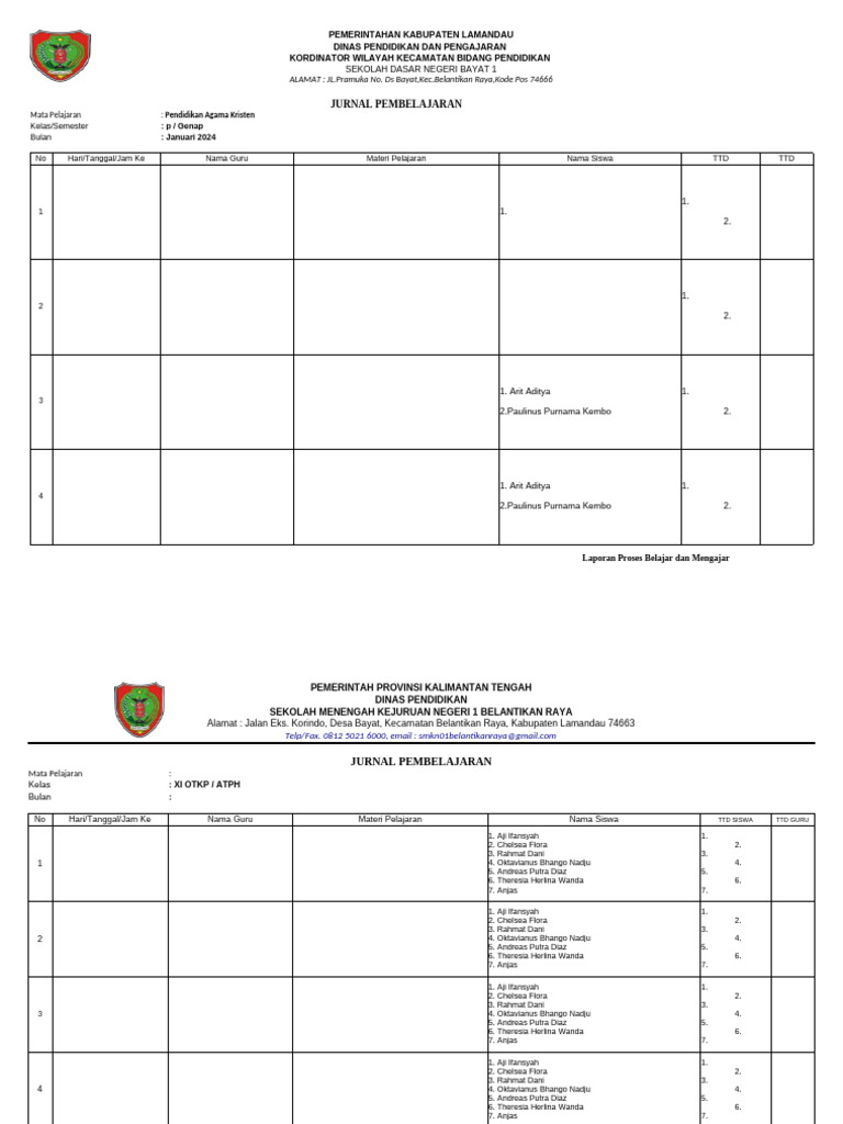 Jurnal Pembelajaran - 105501 | PDF