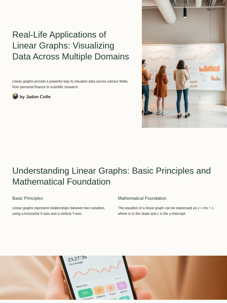 Real-Life Uses of Linear Graphs | PDF | Climate Change | Climate