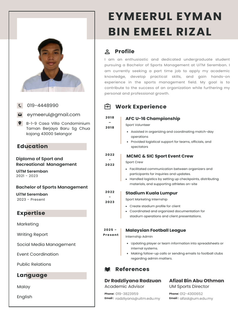 Eymeerul Eyman Part Time Resume | PDF