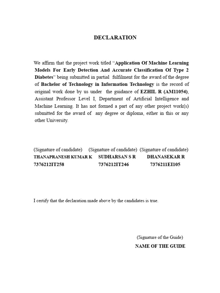 Declaration | PDF