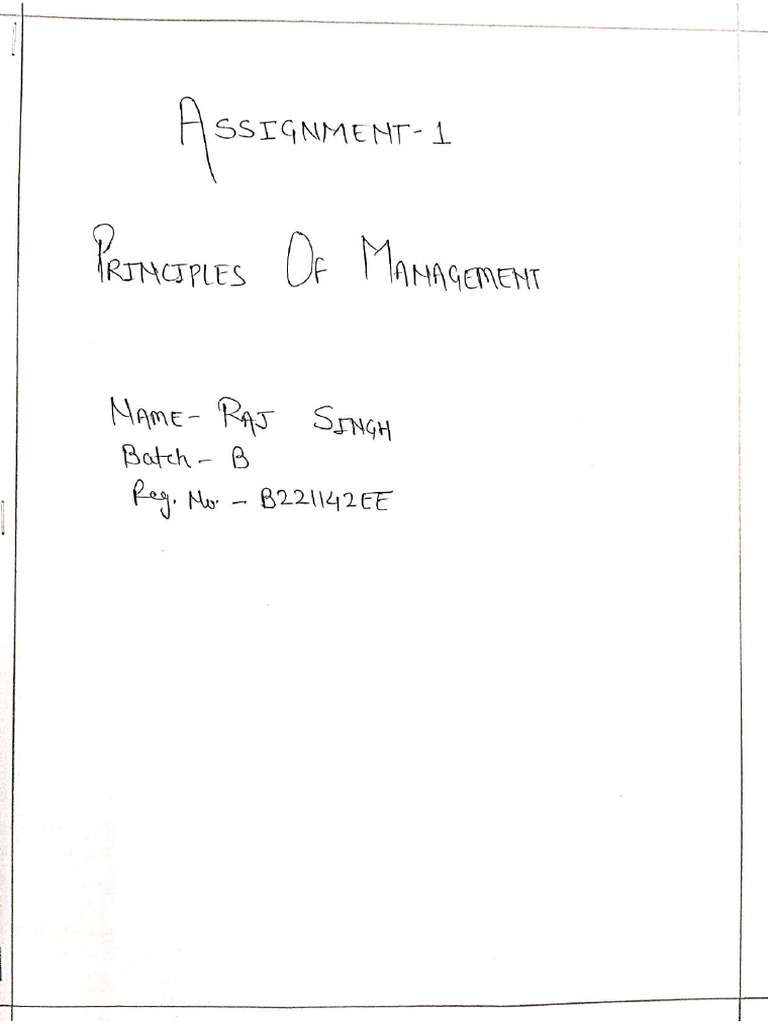 POM Assignment1 | PDF