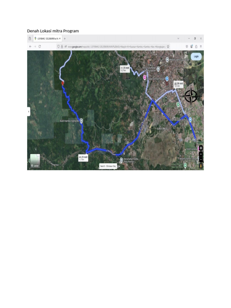 Denah Lokasi Mitra Program | PDF