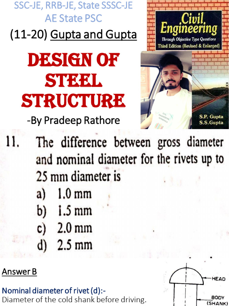 Cold Driven Rivets in Steel Structures | PDF | Stress (Mechanics) | Rivet