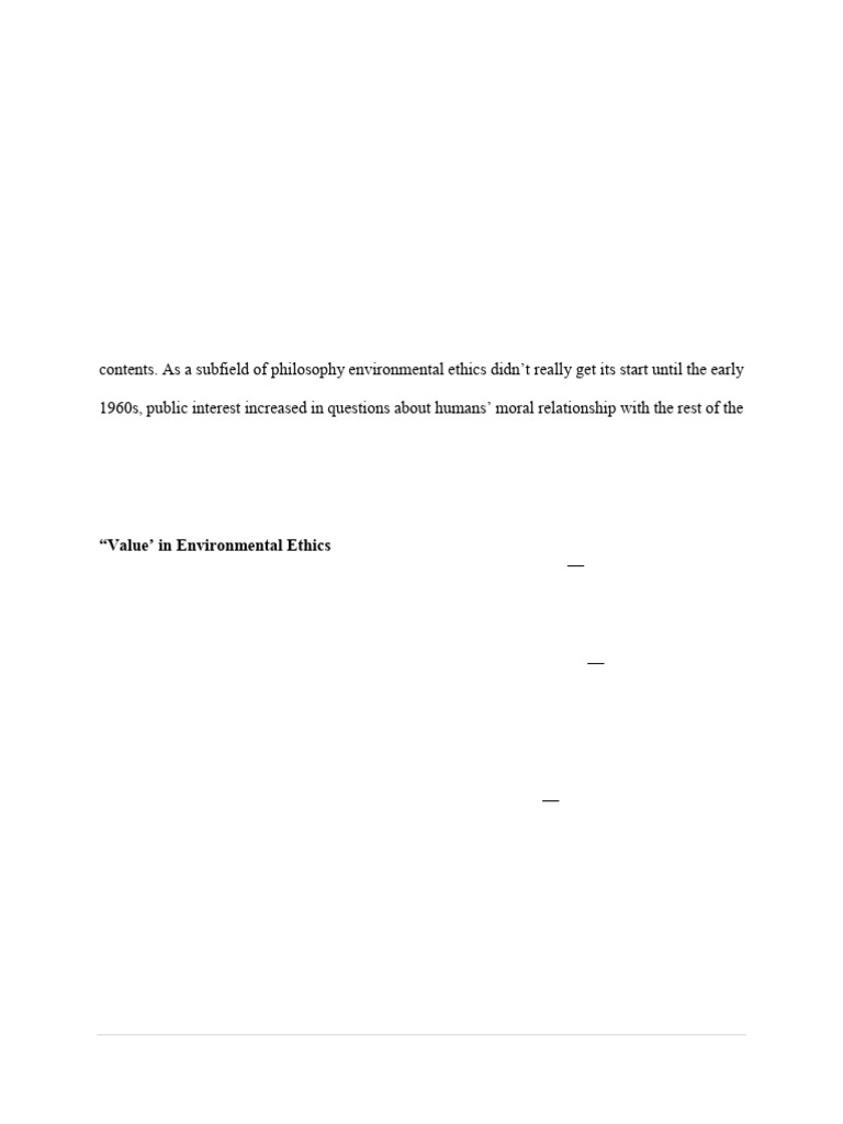 Reading+Material+14+ +Ethics+and+Environment | PDF | Environmental ...