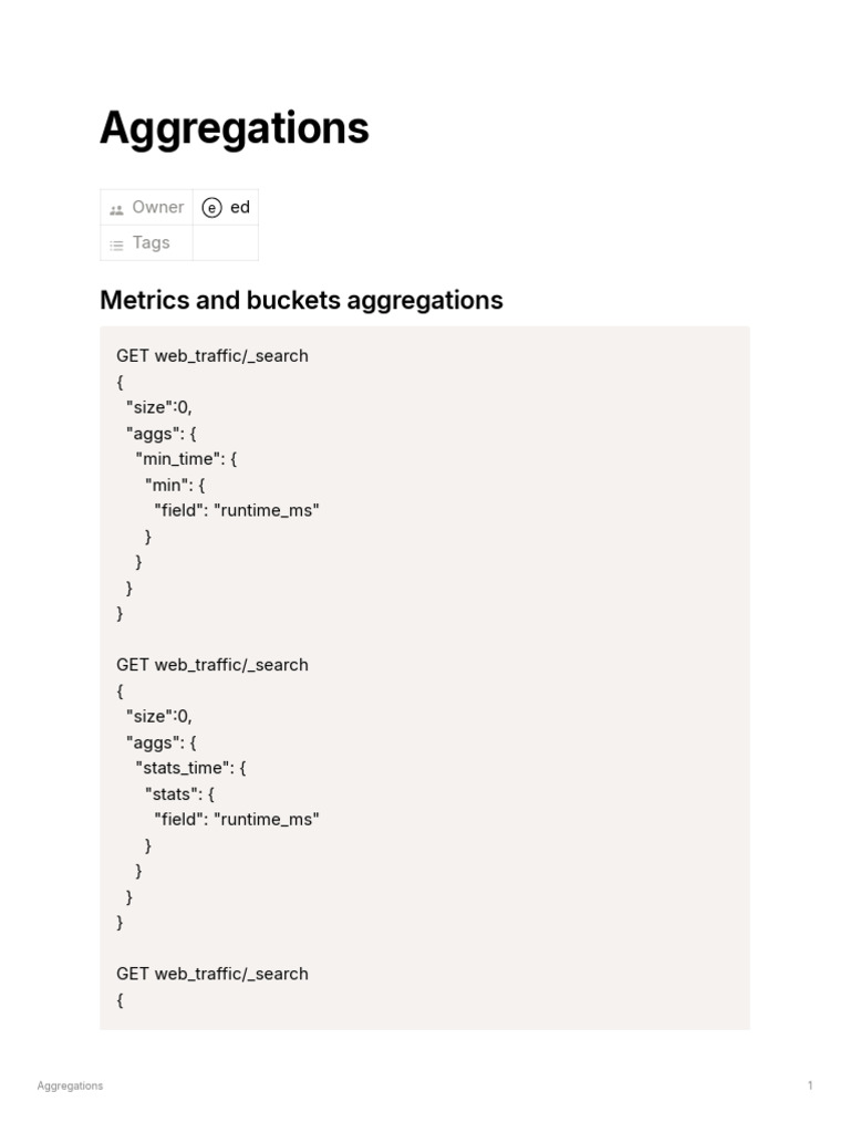 Aggregations | PDF | World Wide Web | Internet & Web