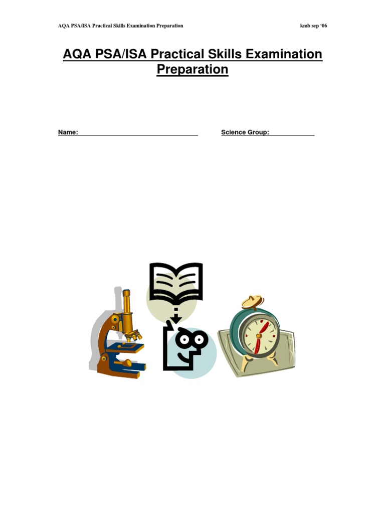 AQA Practical Skills Exam Prep Guide | PDF | Accuracy And Precision ...