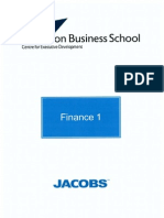 Finance Module 1 - Aston Business School