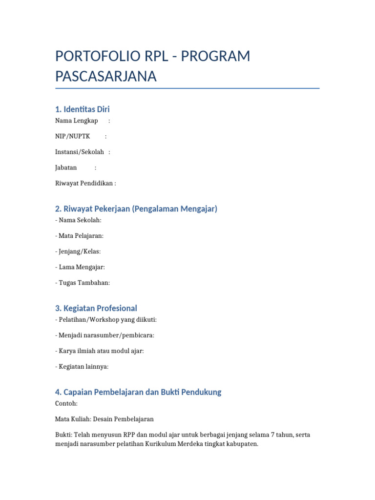Portofolio RPL Pascasarjana Guru | PDF