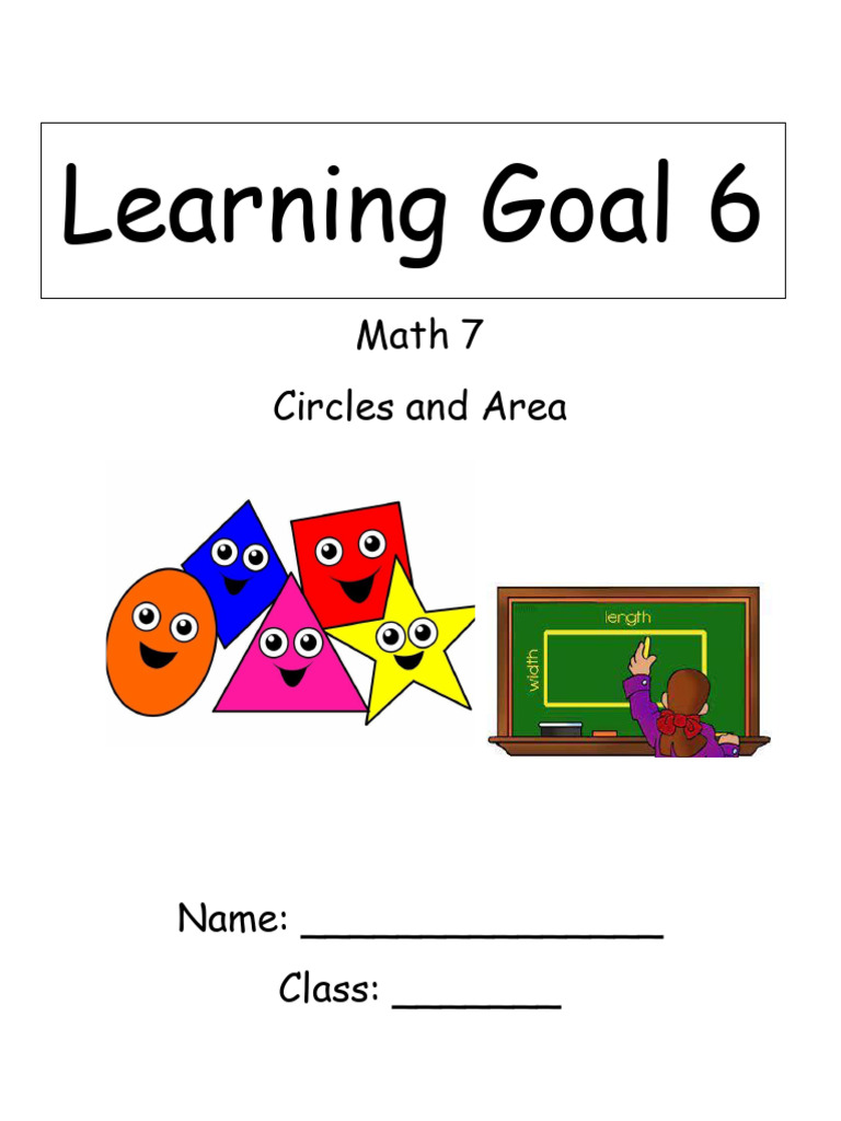 Learning Goal 6: Math 7 Circles and Area | PDF | Area | Triangle