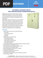 ABB Automatic Transfer Switch Overview | PDF | Mains Electricity | Switch