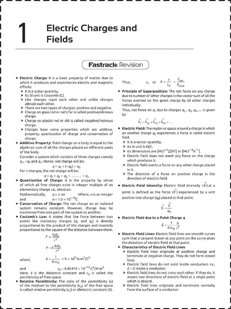 Electric Charges and Field | PDF
