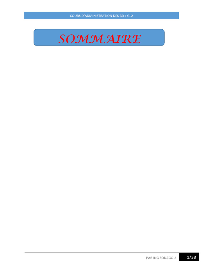 Administration de MySQL et SQL | PDF | MySQL | Base de données Oracle