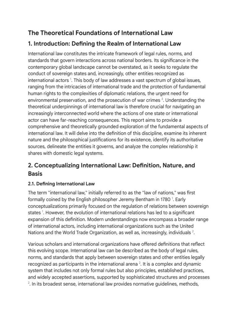 Foundations of International Law Explained | PDF | International Law ...