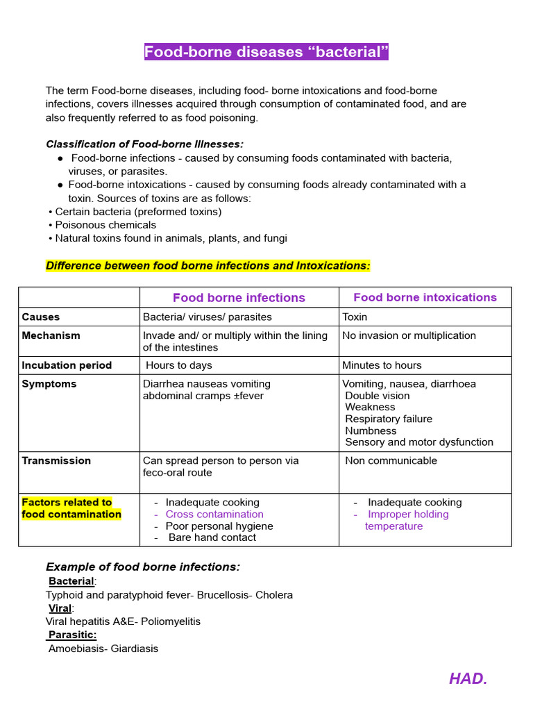 Understanding Bacterial Foodborne Diseases | PDF | Foodborne Illness ...