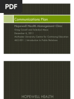Communications Plan