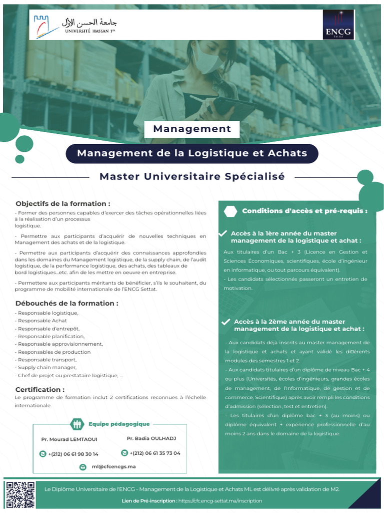 Master en Management Logistique et Achats | PDF | Logistique | Gestion ...