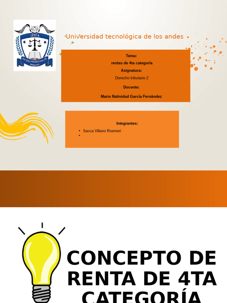 Tributario 4ta Categoria | PDF | Impuesto sobre la renta | Impuestos