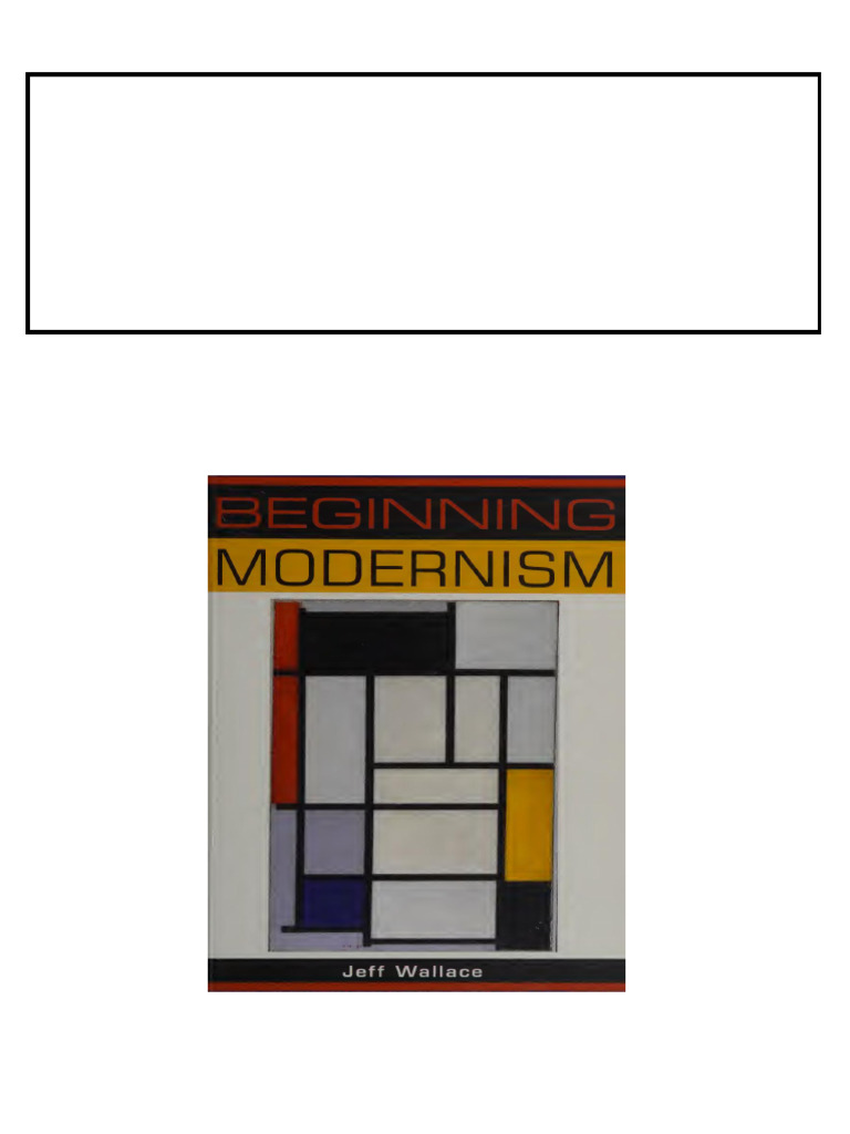 Beginning Modernism 1st Edition Jeff Wallace download PDF Modernism