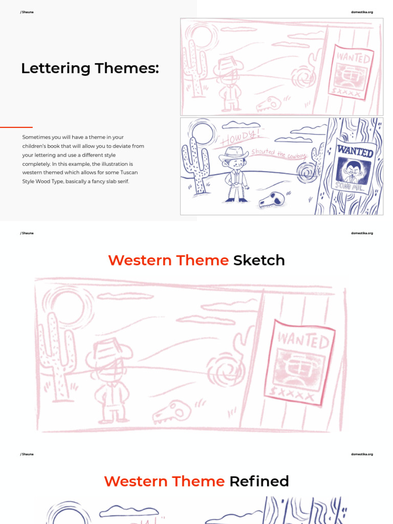 U3 - 03 Lettering Themes Process | PDF