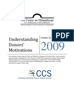 Understanding Donors' Motivations: October 20