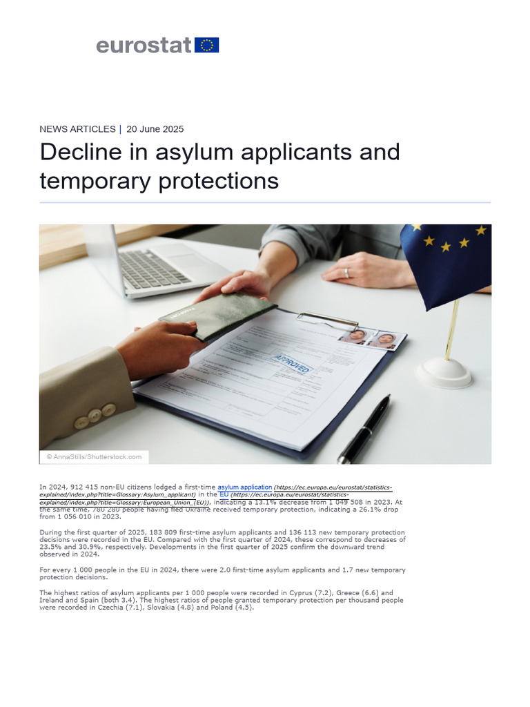 Asylum Applications and Protections Decline | PDF | Right Of Asylum ...