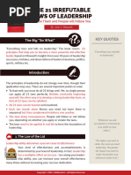 The 21 Irrefutable Laws of Leadership | PDF | Leadership | Mc Donald's