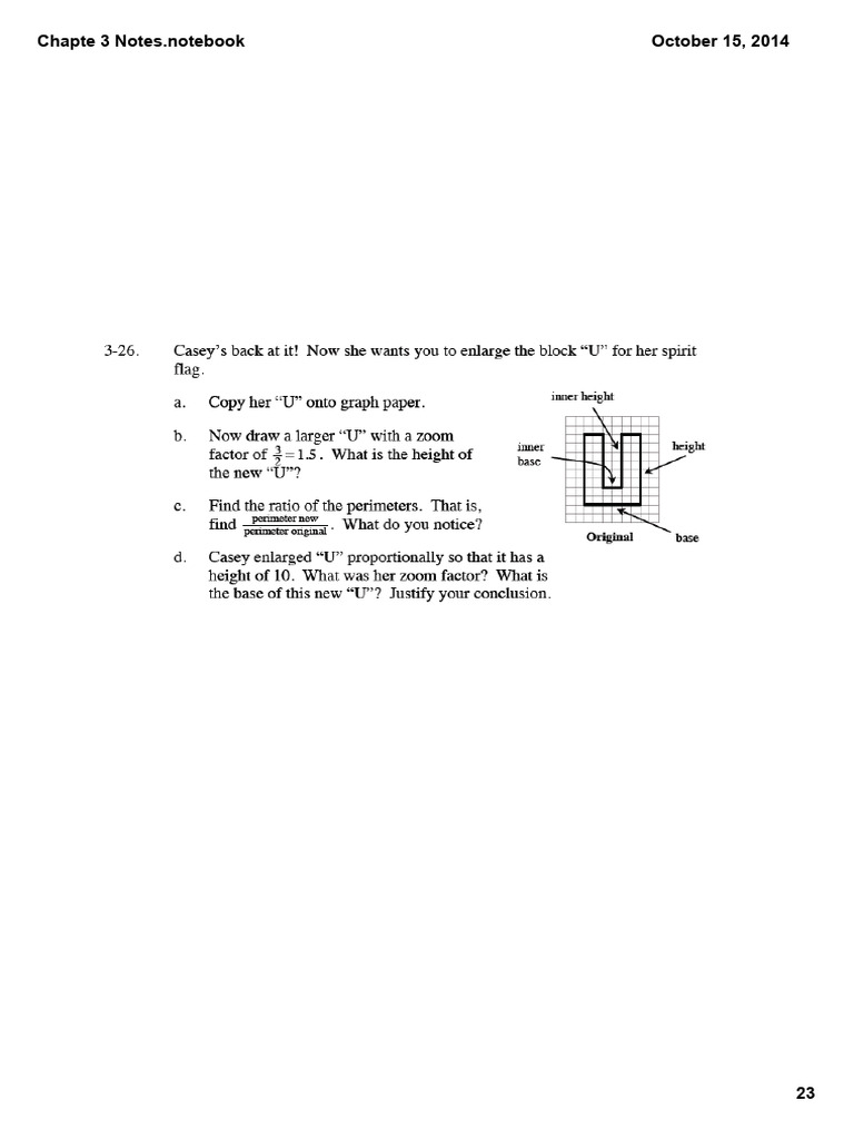 CPM Algebra1 Chapter 3 Notes 23 | PDF