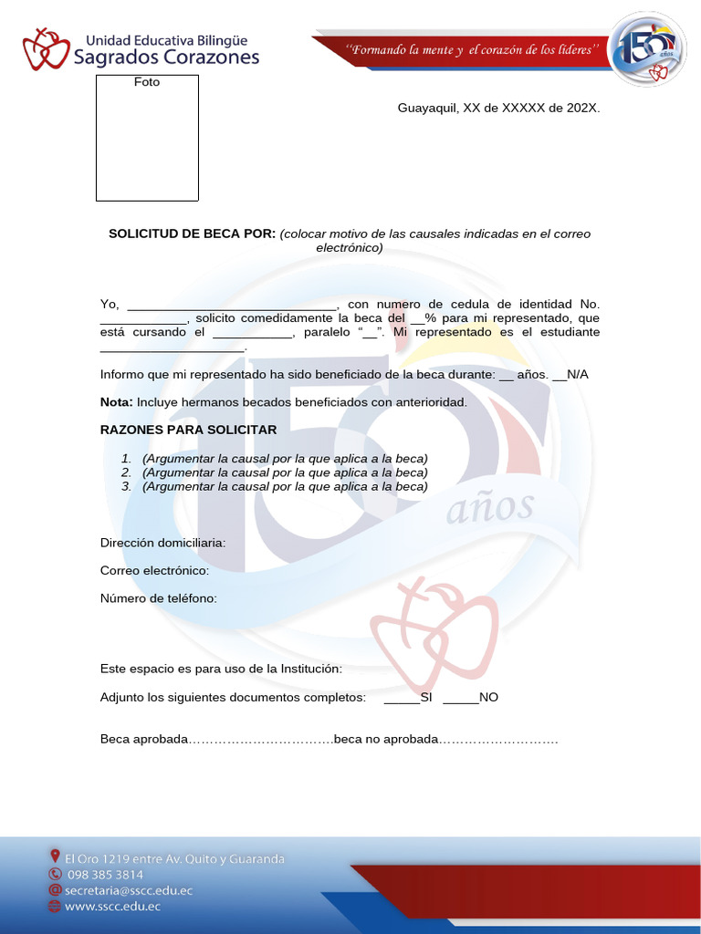 Solicitud de Beca 2025 | PDF