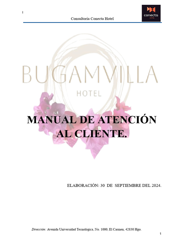 Manual de Atención al Cliente Hotelero | PDF | Hotel | Gestión de ...