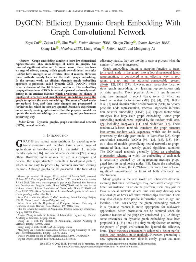 Efficient Dynamic Graph Embedding | PDF | Eigenvalues And Eigenvectors ...