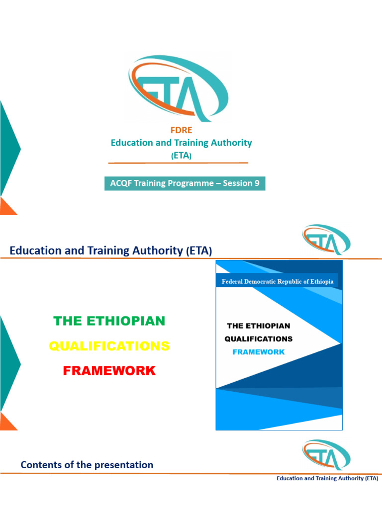 Ethiopian Qualifications Framework Overview | PDF | Learning | Knowledge