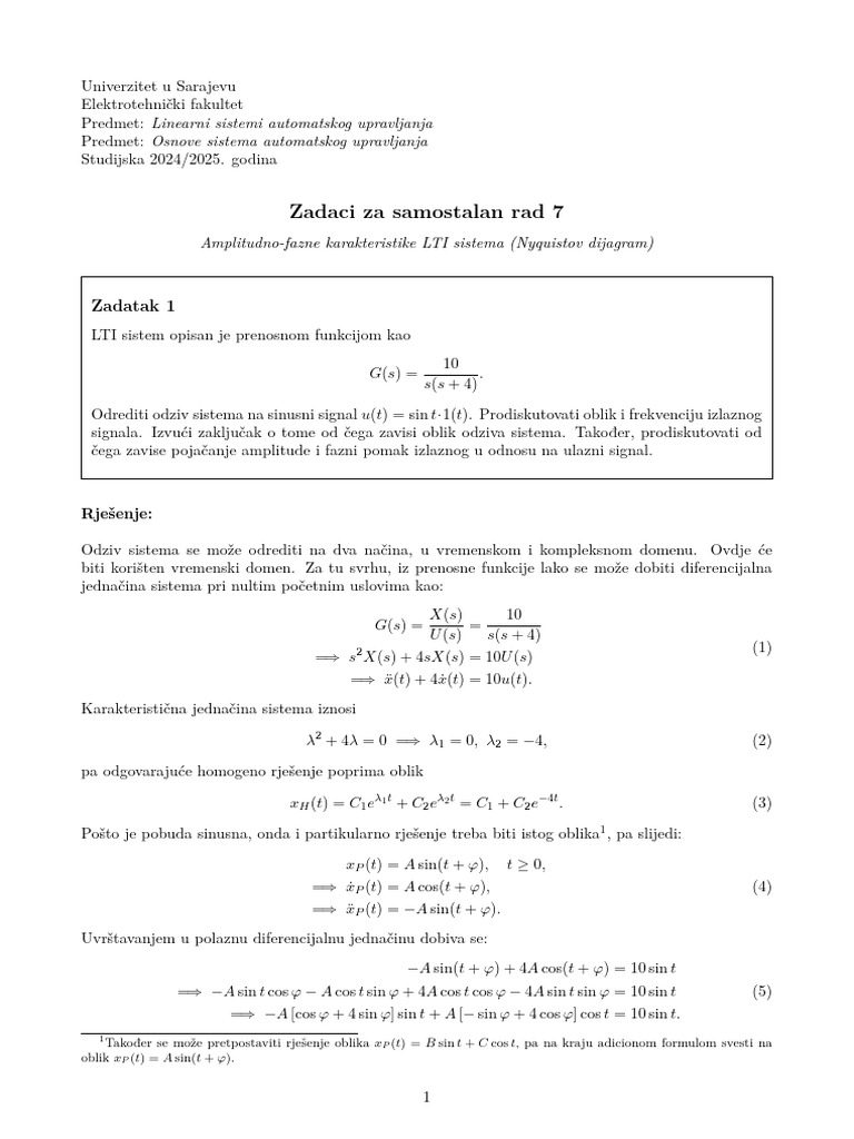 Zadaci Za Samostalan Rad 7-4 | PDF
