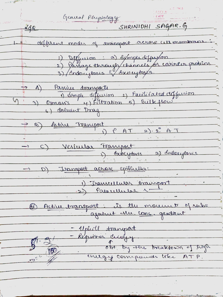 General Physio Notes | PDF