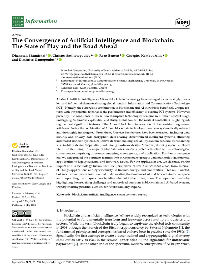 AI and Blockchain: Trends and Insights | PDF | Artificial Intelligence ...