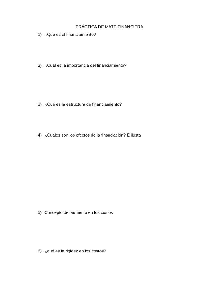 Práctica de Mate Financiera 2 | PDF