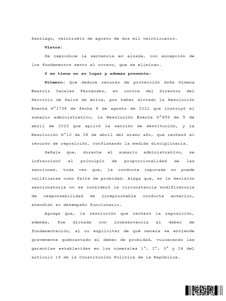 Sentencia Falta de Probidad | PDF | Justicia | Crimen y violencia