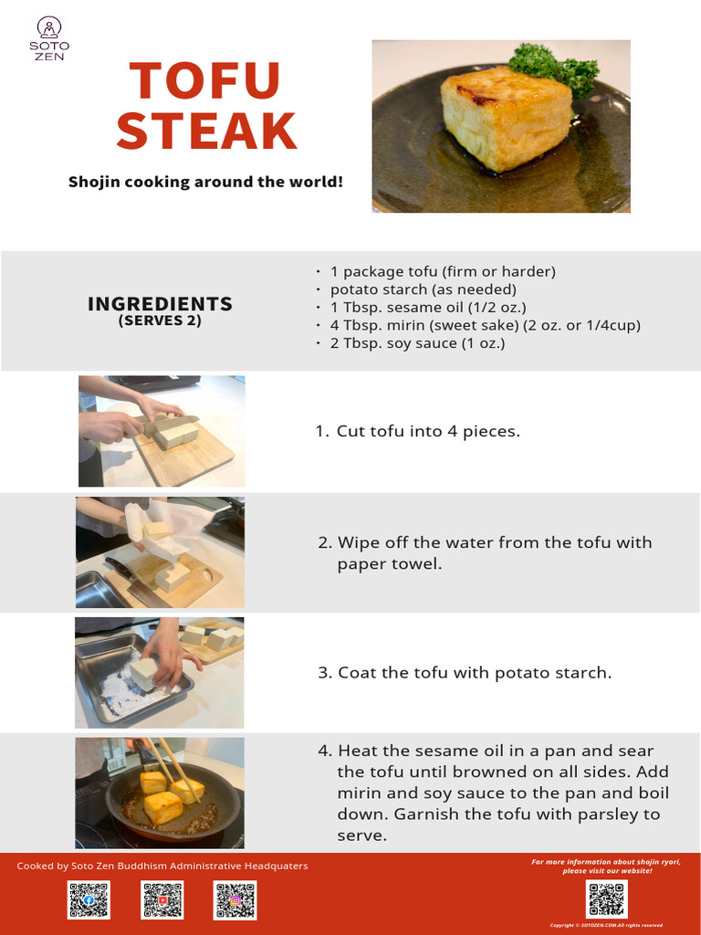 Tofu Cooking Instructions | PDF