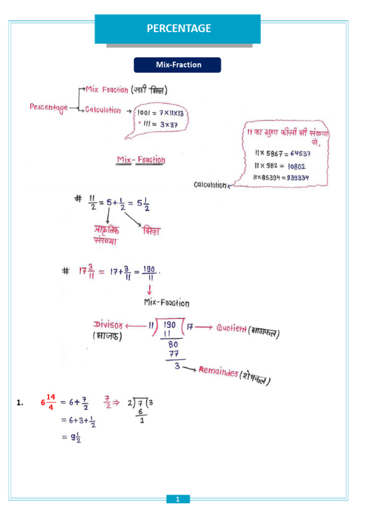 Percentage Class | PDF