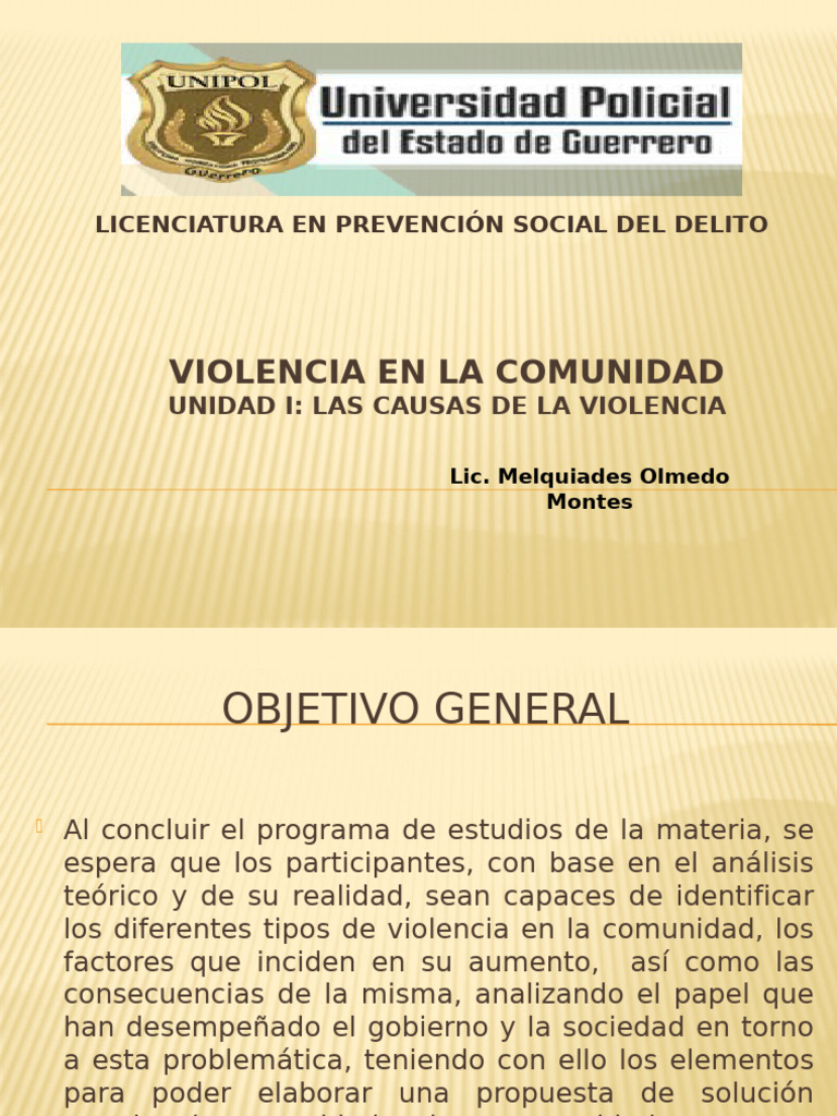 Causas y Tipos de Violencia Comunitaria | PDF | Violencia | Agresión