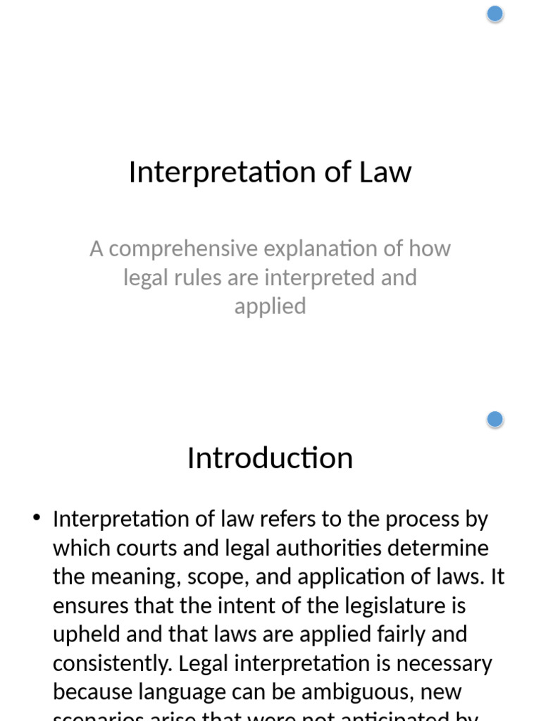 Understanding Legal Interpretation Methods | PDF | Plain Meaning Rule ...