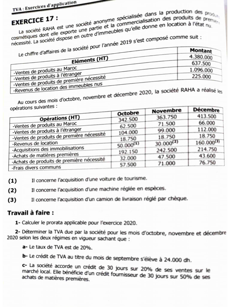 Exercice 17 Avec Corrigé | PDF