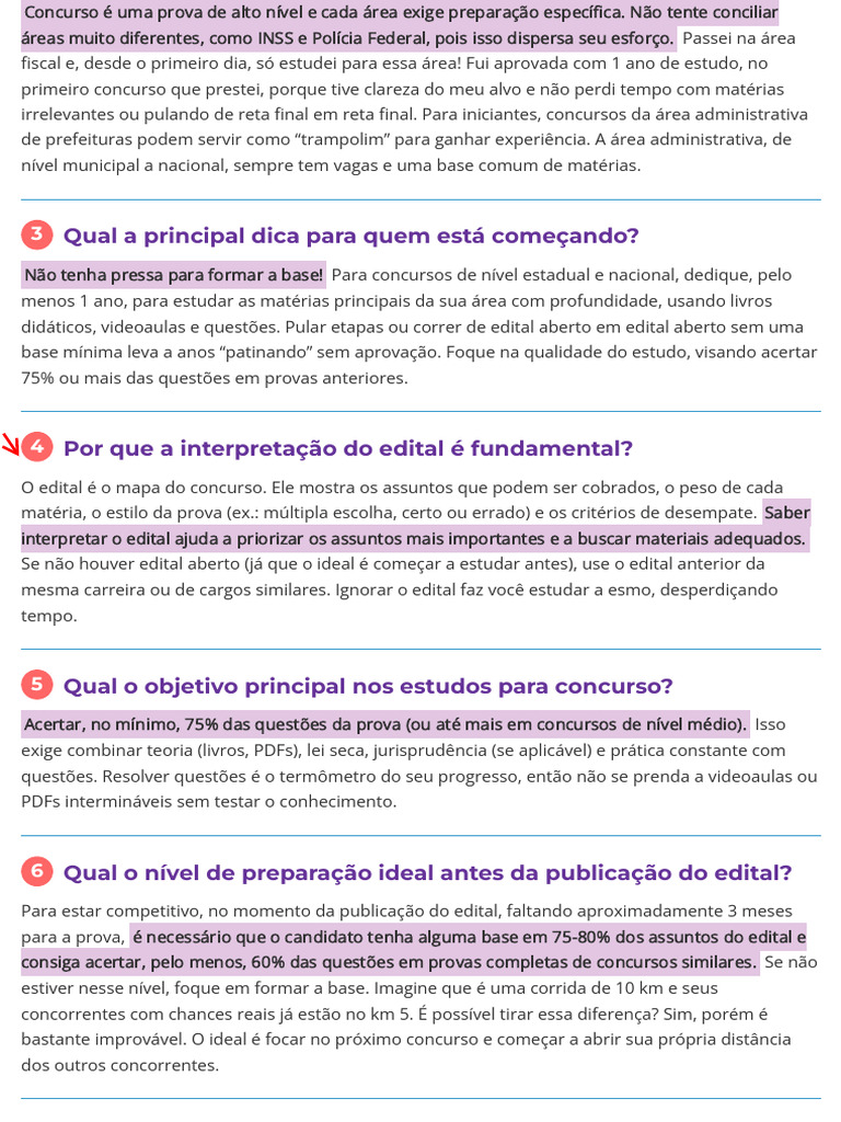 Dicas para Estudar para Concursos Públicos | PDF