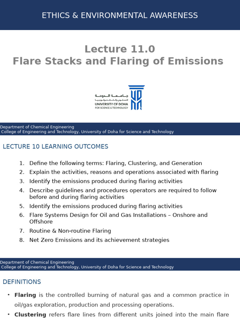 Flaring Systems and Emission Management | PDF | Greenhouse Gas ...