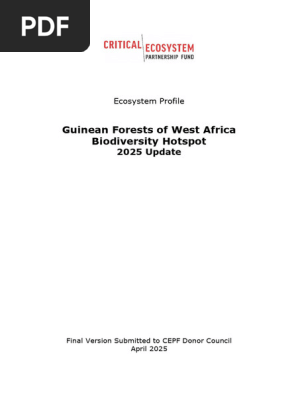 Guinean Forests Ecosystem Profile 2025 | PDF | Conservation Biology | Natural Environment