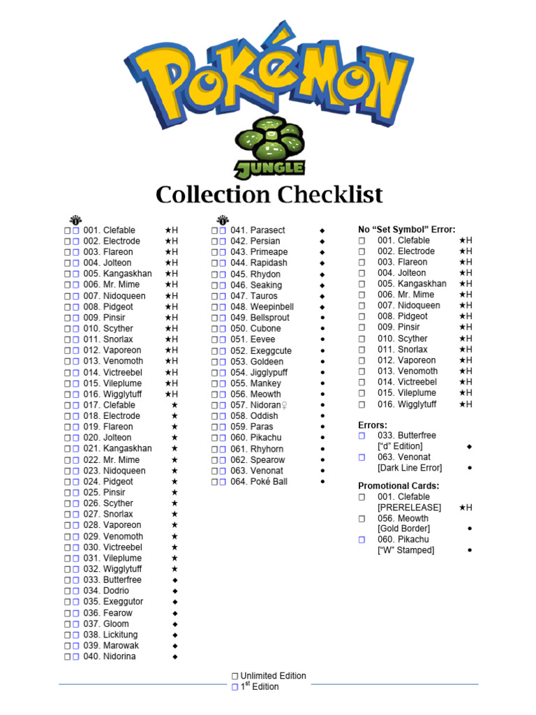 jungle booster box card list FRESH - Pokemon 1st Edition Pack | FACTORY SEALED WOTC Pokmon Cards 1st Edition Jungle