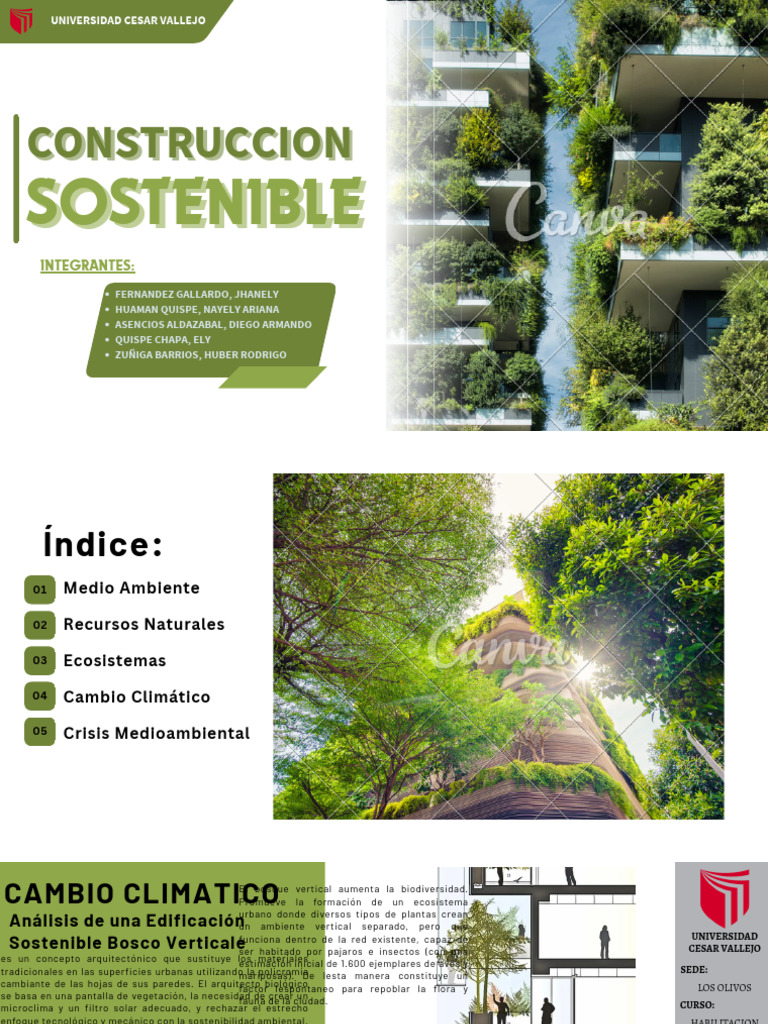 Copia de C0nstruccion Sostenible | PDF | Sustentabilidad | Entorno natural