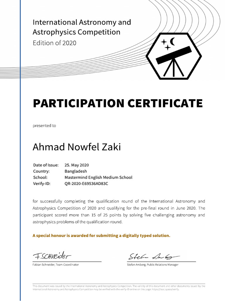 IAAC Qualification Round | PDF