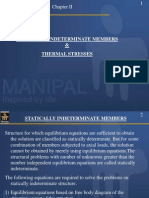 Statically Indeterminate Members & Thermal Stresses