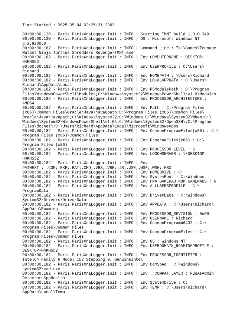 Log | PDF | Microsoft Windows | Operating System Families