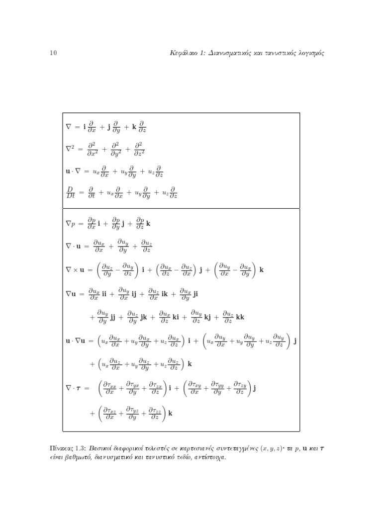 Differential Operators in Fluid Dynamics | PDF | Coordinate System | Space
